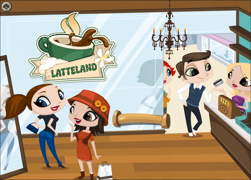 Latteland Fashion title screen